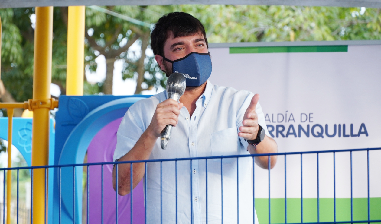 El Alcalde de Barranquilla, Jaime Pumarejo.