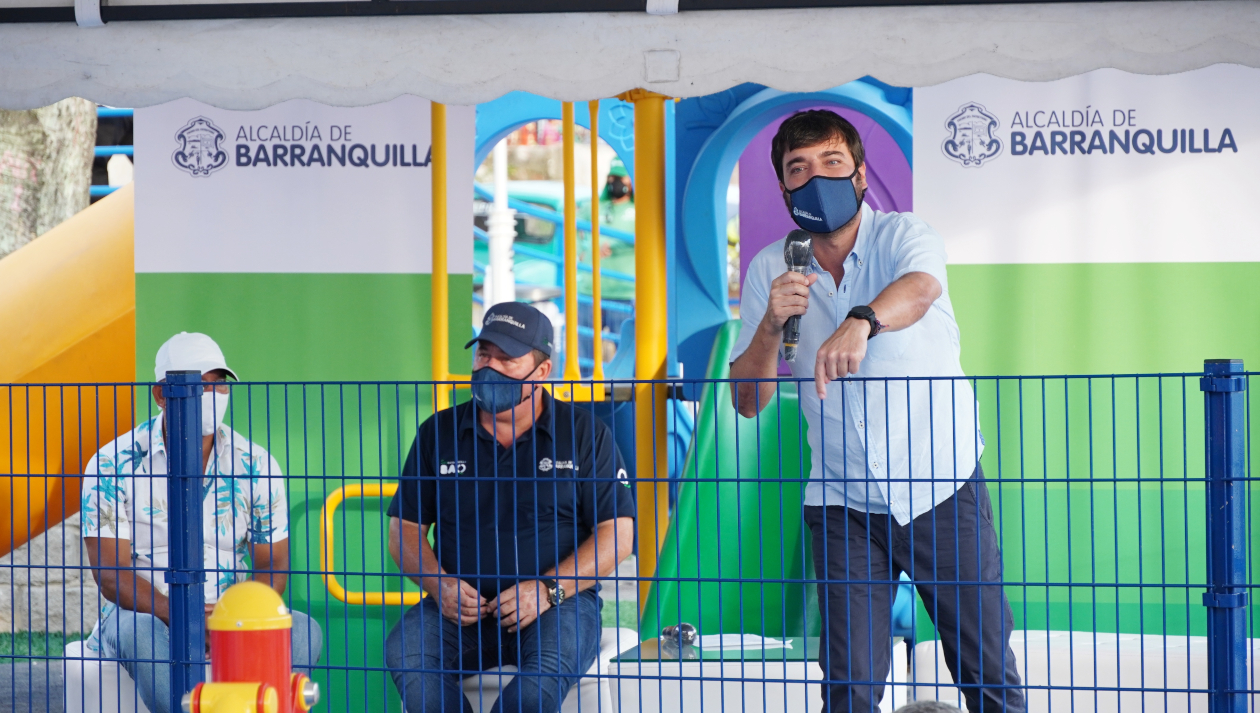 El Alcalde de Barranquilla, Jaime Pumarejo.