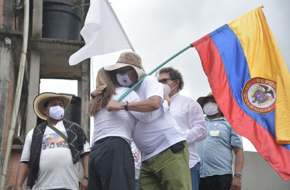 Ceremonia de perdón en la vereda Pipiral de Villavicencio (Meta).