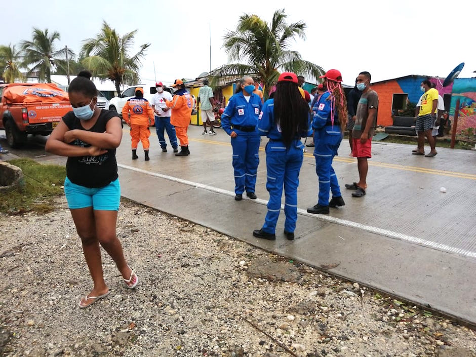 Organismos de socorro en las zonas afectadas.