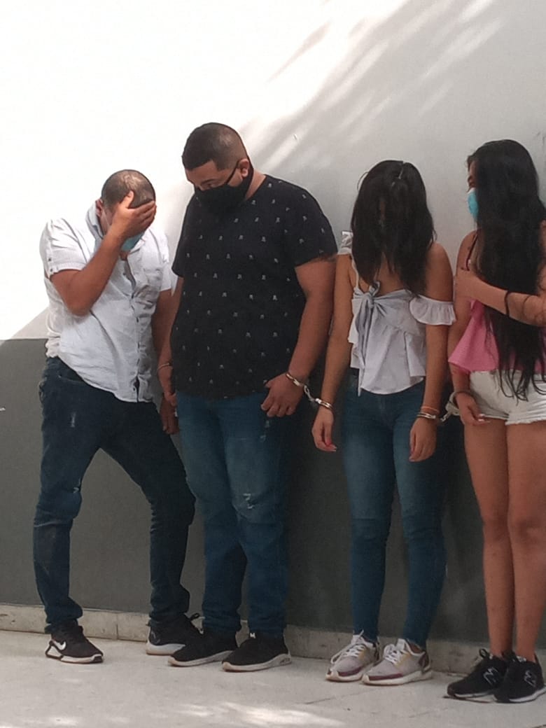 Cortesía Los capturados en la URI de la Fiscalía.