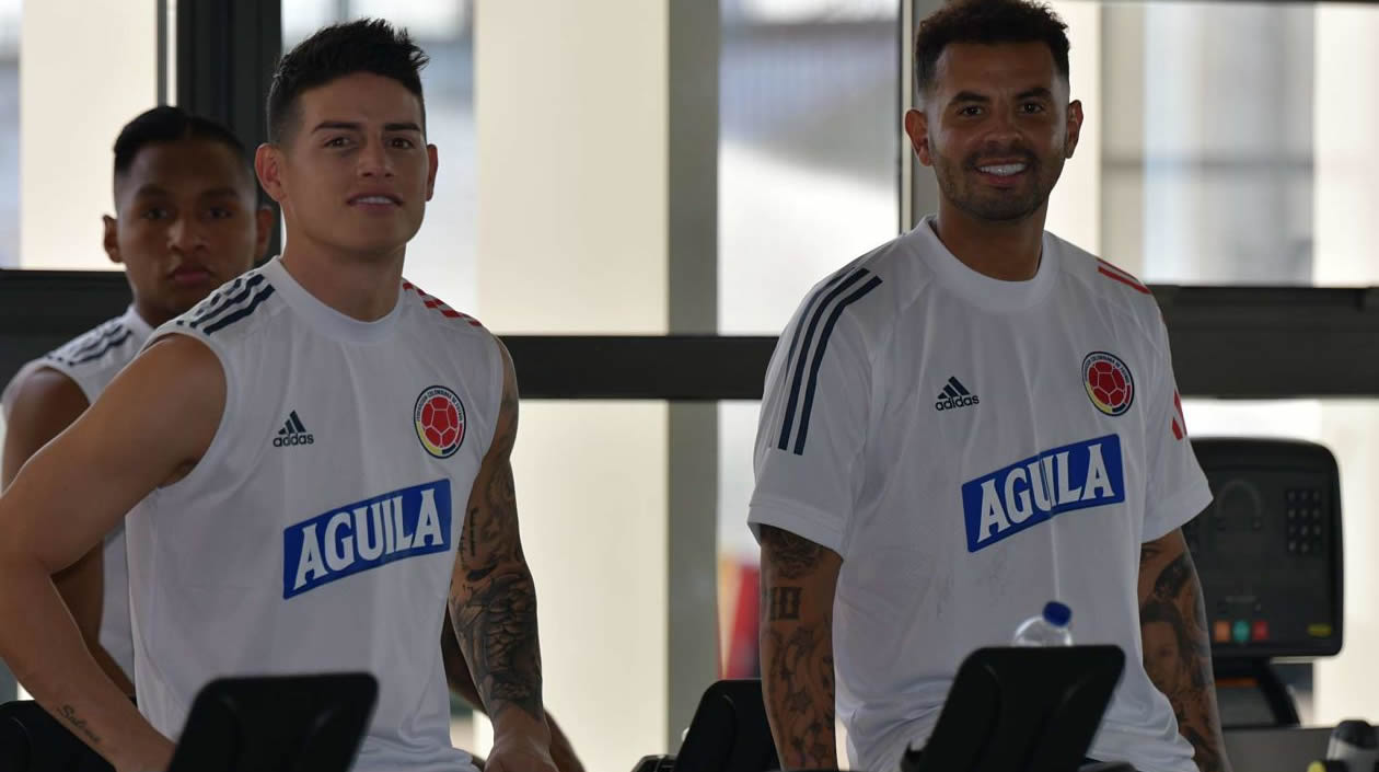 James Rodríguez y Edwin Cardona.