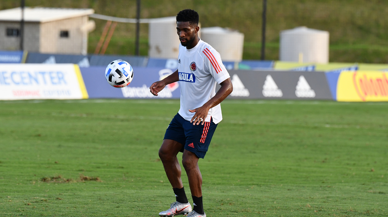 Los colombianos en la sede de la Selección.