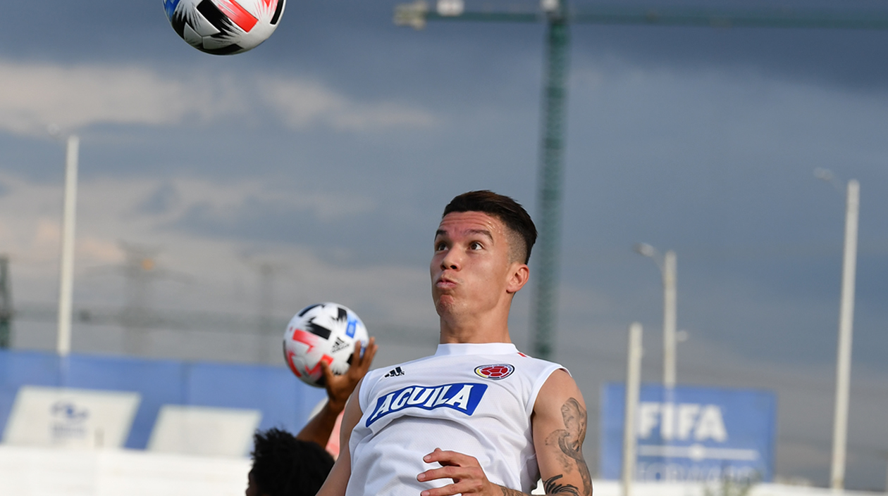 Entrenamiento previo al partido.