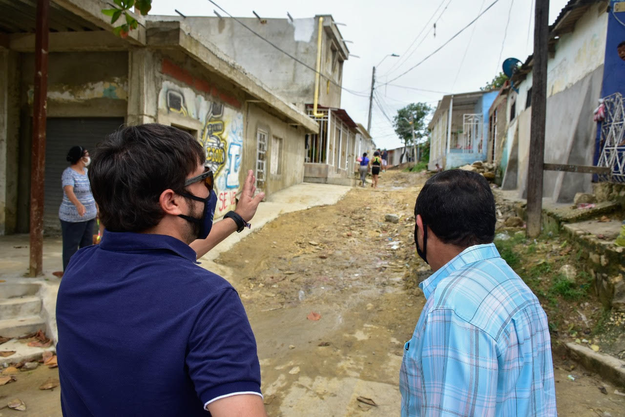 El alcalde con el secretario de Infraestructura