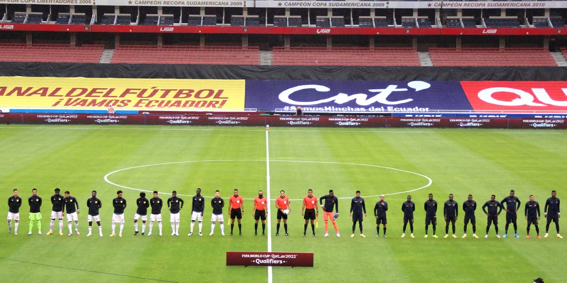 Las selecciones en los actos protocolarios.