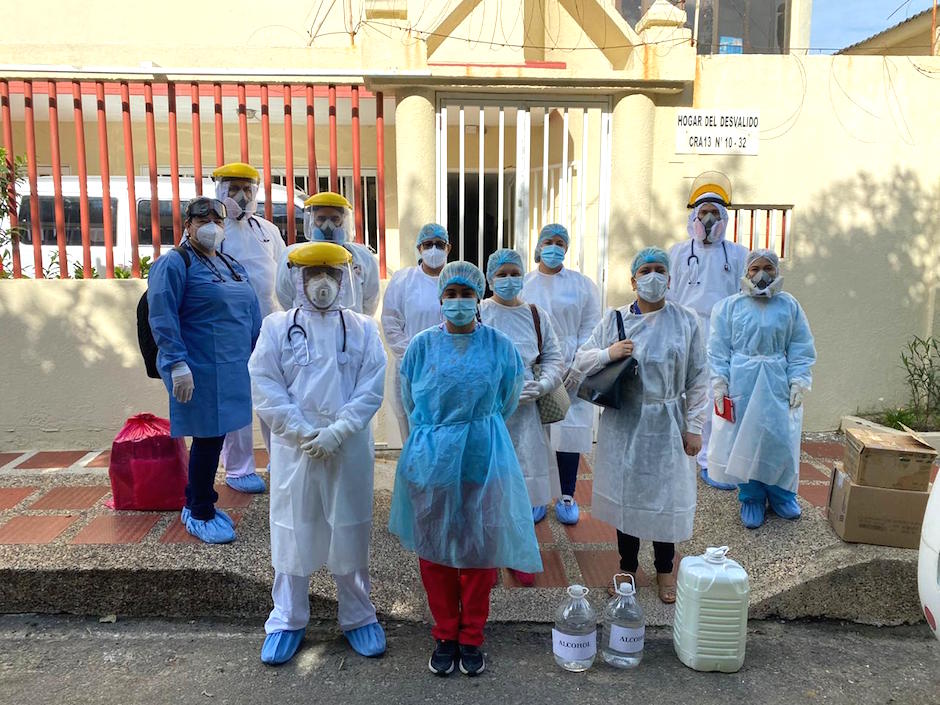 Personal de atención de la Secretaría de Salud.