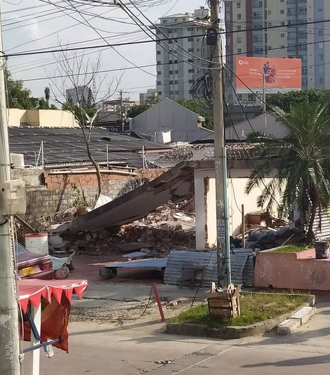 Lugar donde ocurrió la emergencia. 