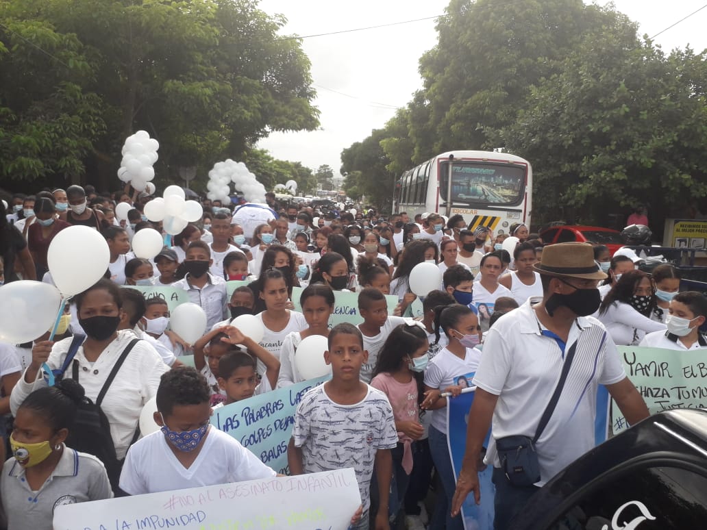 La comunidad pide que el crimen del niño no quede en la impunidad. 