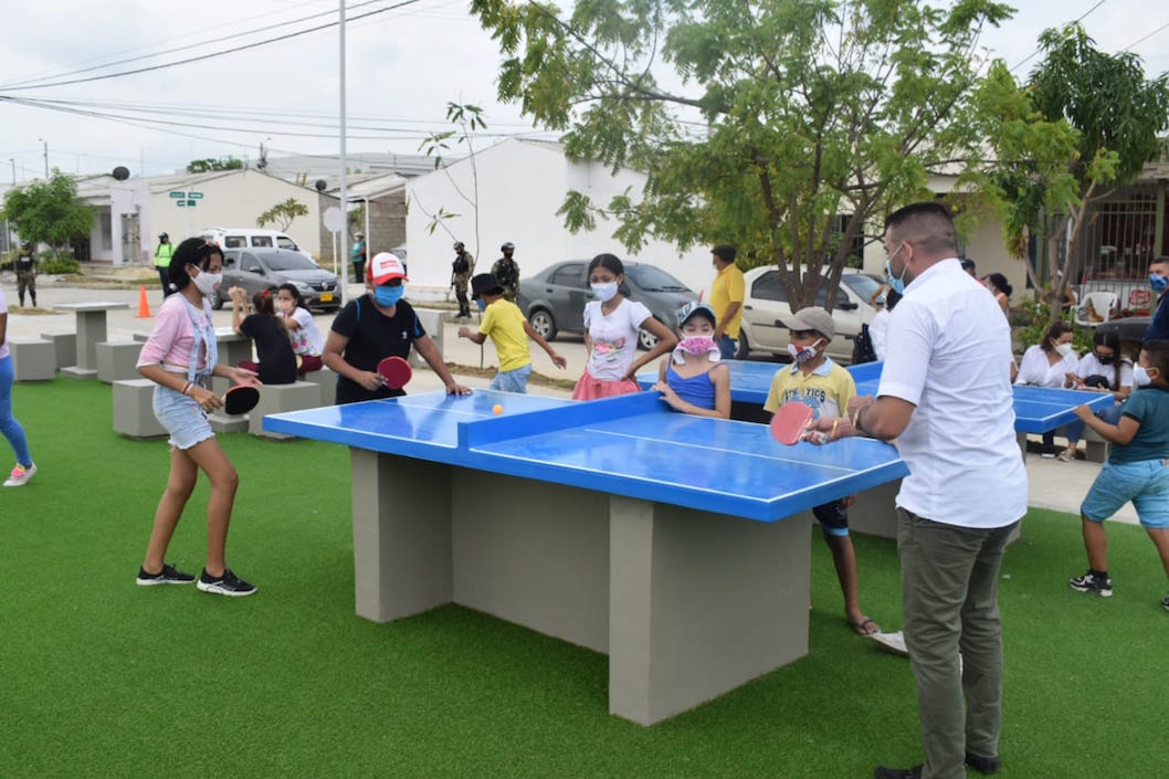 Juegos de mesa en el megaparque.