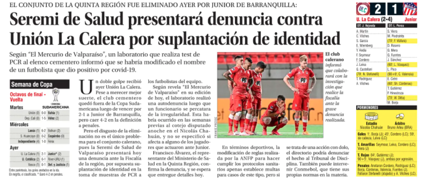 Denuncia del diario El Mercurio. 
