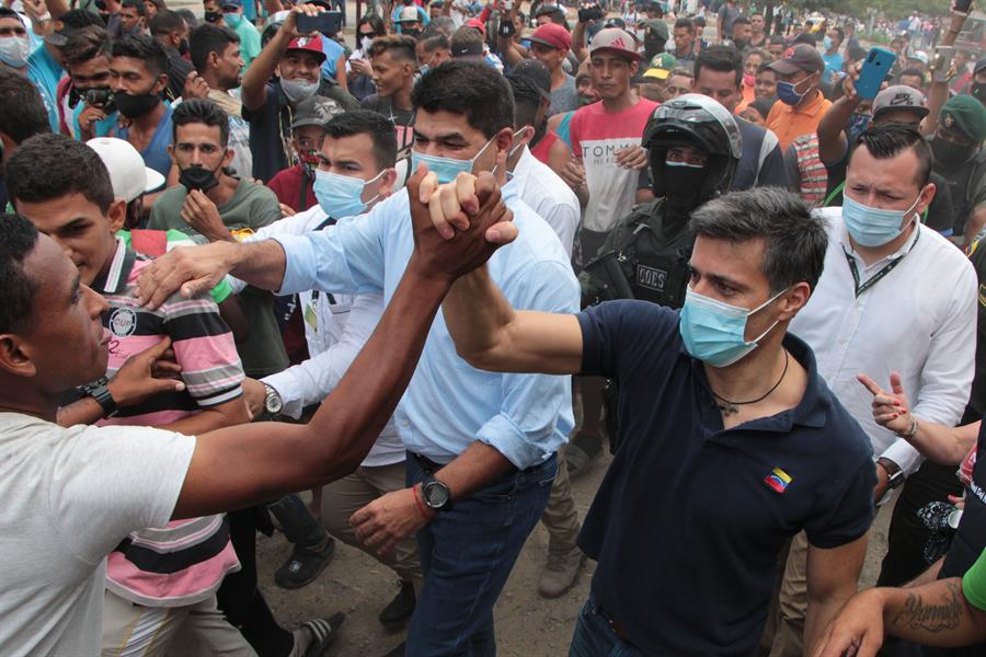 Leopoldo López en la frontera.