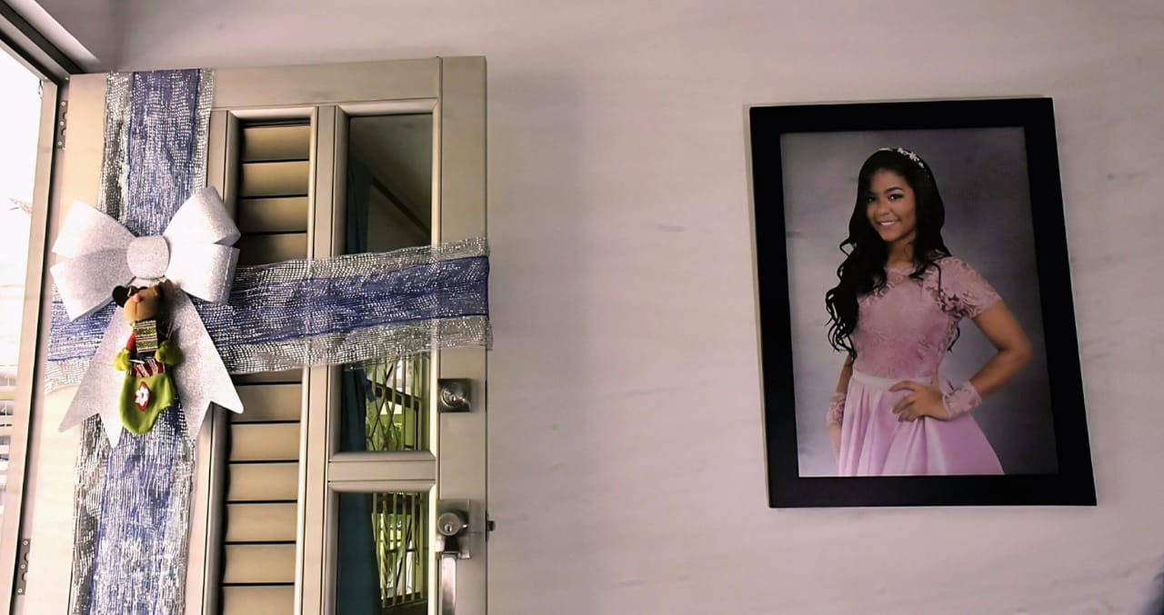 La sala de la casa de Madelayne Ortega