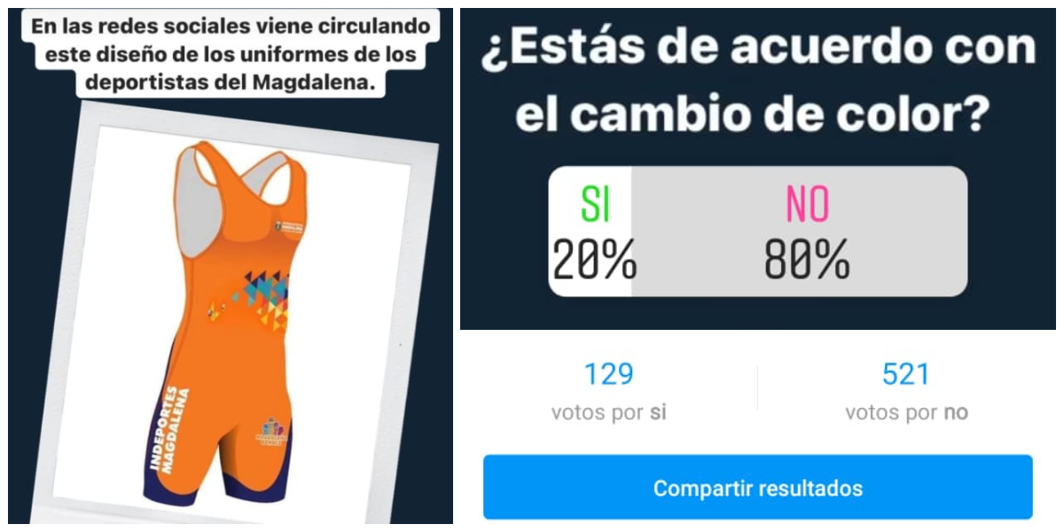 Resultados del sondeo realizado por Seguimiento.co en Instagram.