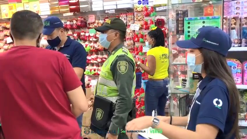 Visitas de inspección en los establecimientos comerciales.