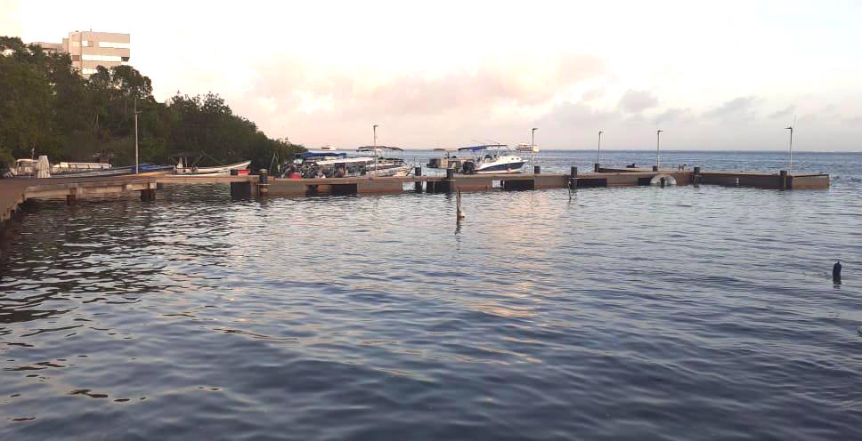 Panorámica del muelle.