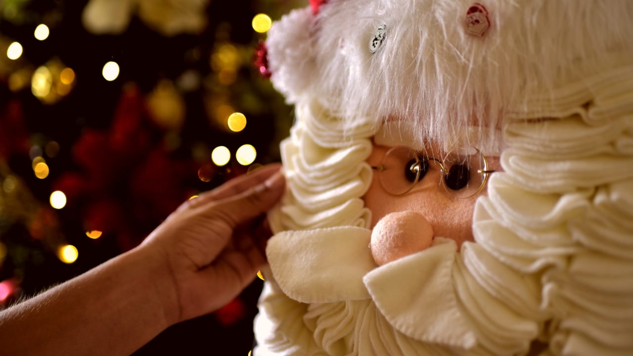 La tradicional imagen de Papa Noel.