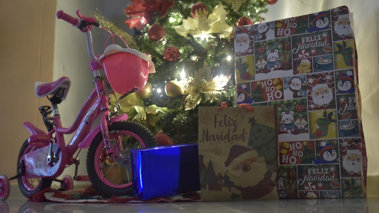 Los juguetes para los niños.
