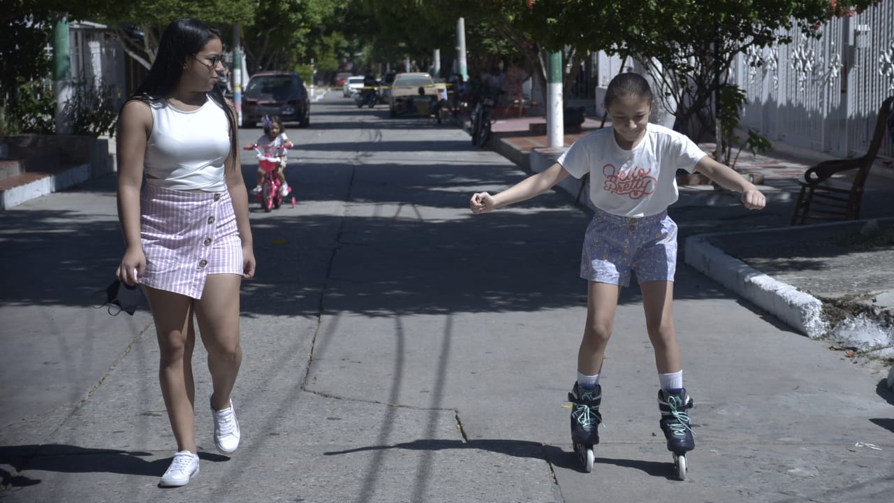 Jovanna Martínez, en el barrio El Campito.