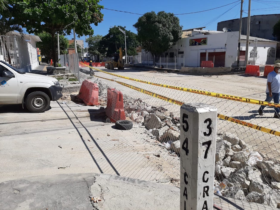 Segunda fase de la canalización del arroyo de Felicidad.