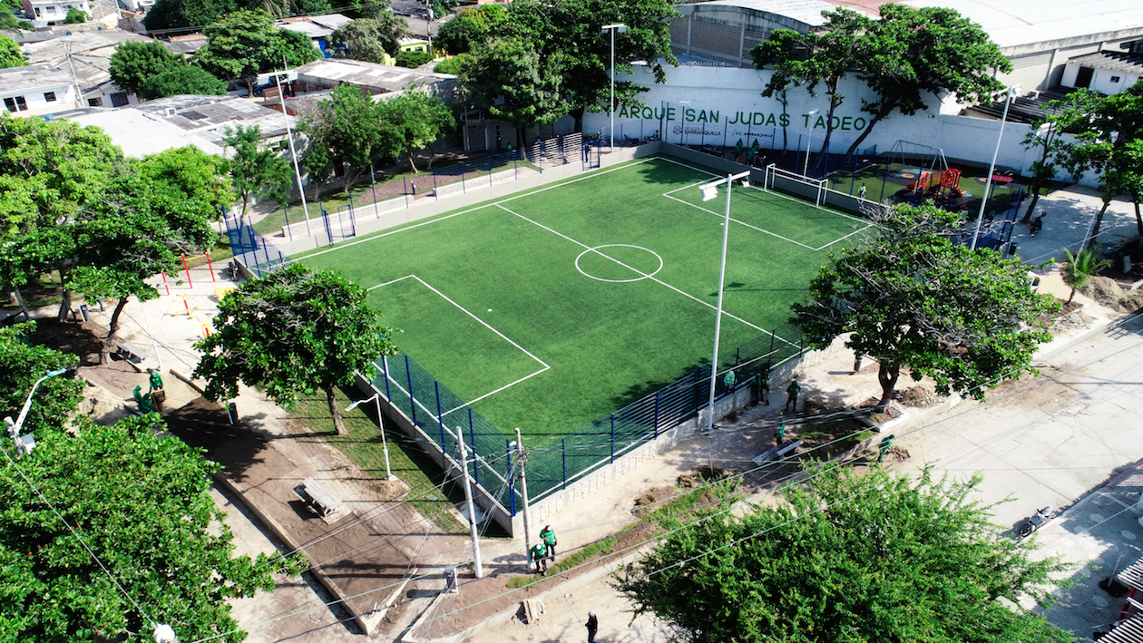 El parque San Judas Tadeo.