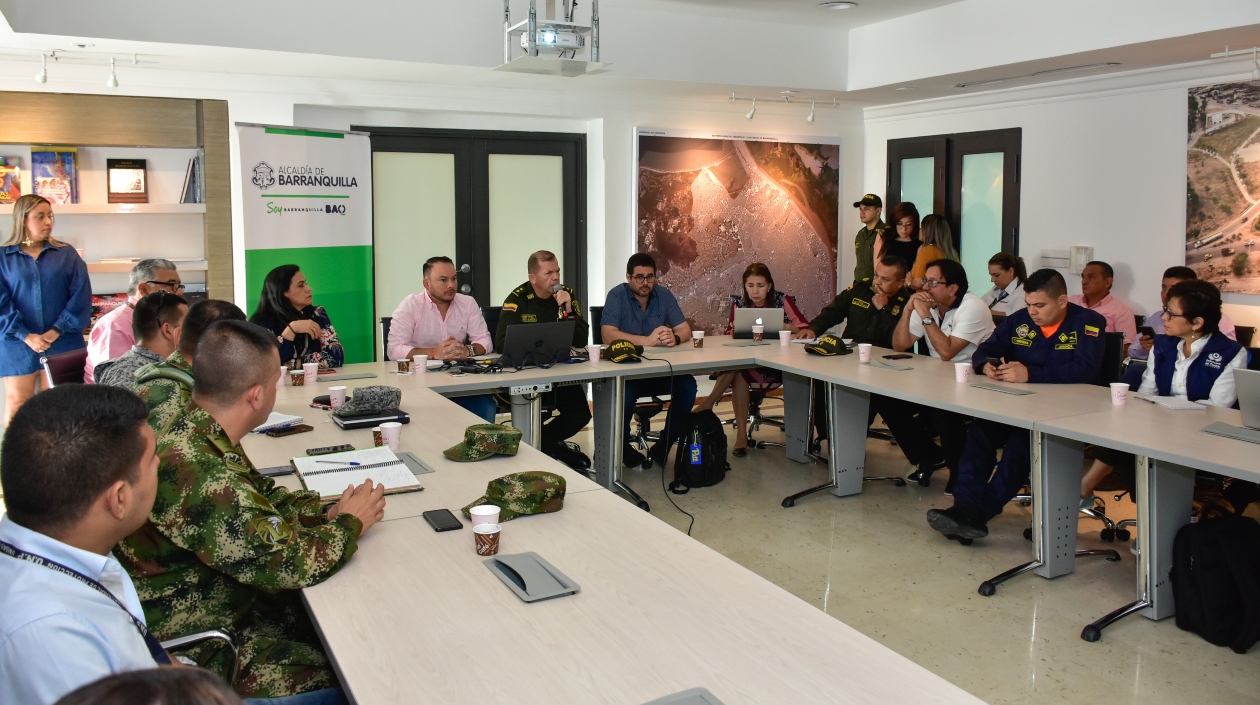 Comité de Orden Público en la Alcaldía de Barranquilla.