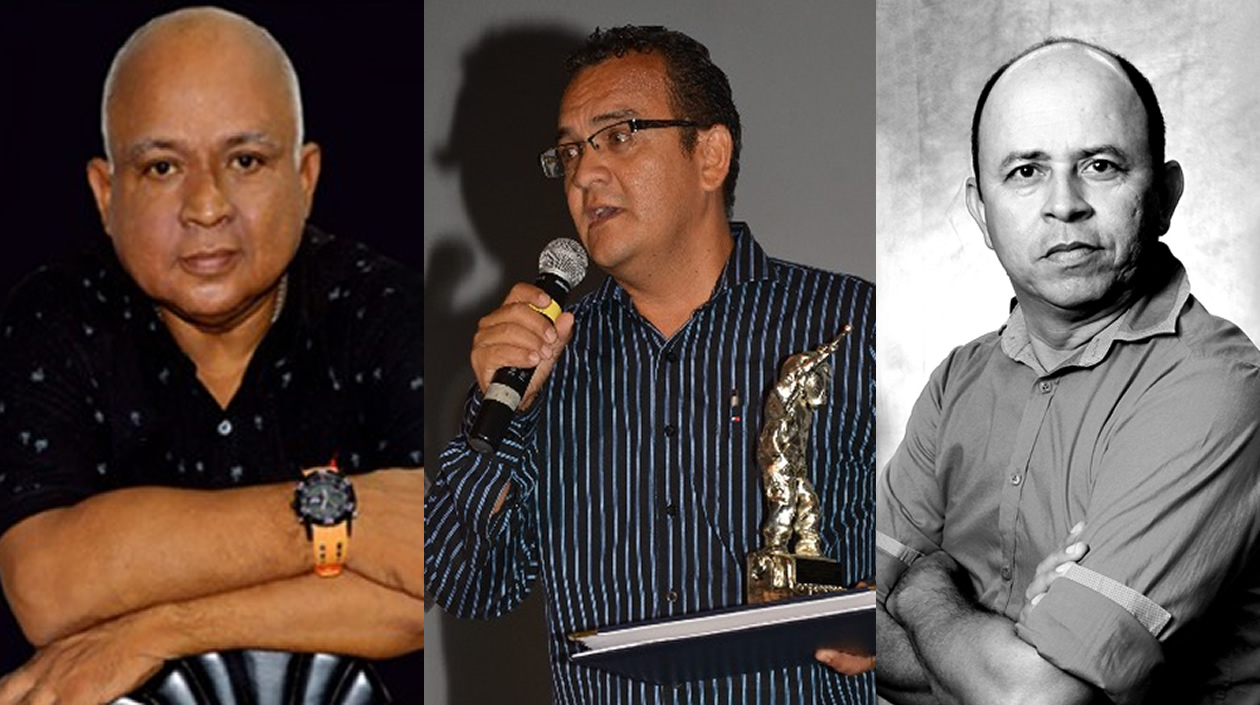 Eddie Vásquez, Guillermo González y Oscar Berrocal.