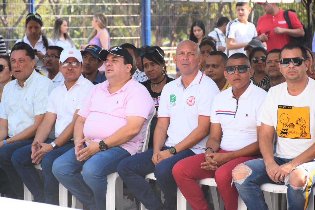 Los exjugadores Ricardo Siciliano, Leiner Rolong y William Fiorillo. 