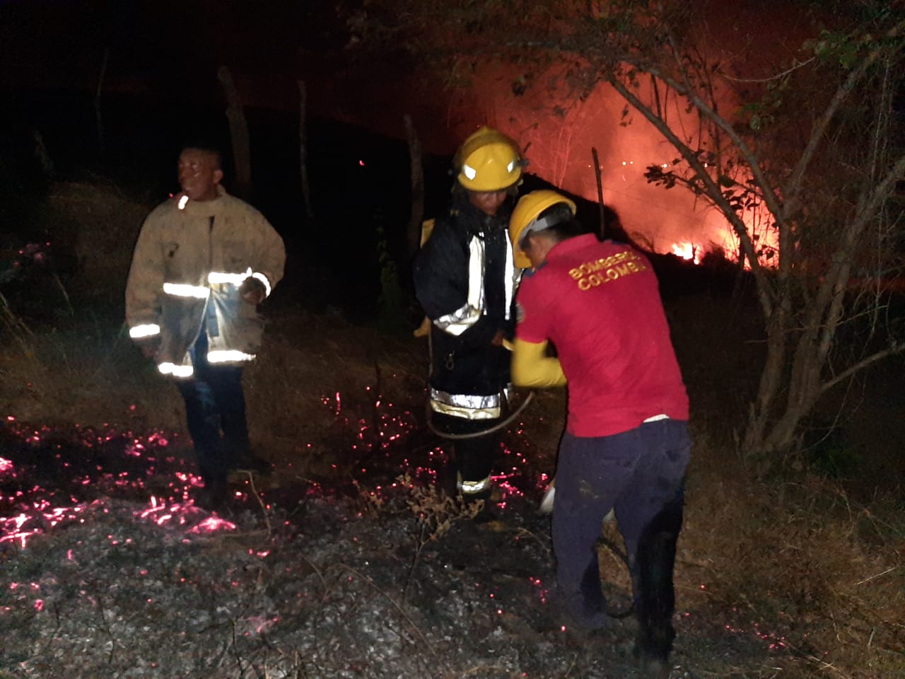 Bomberos de Puerto Colombia, Baranoa, Sabanalarga y Barranquilla sofocaron las llamas.