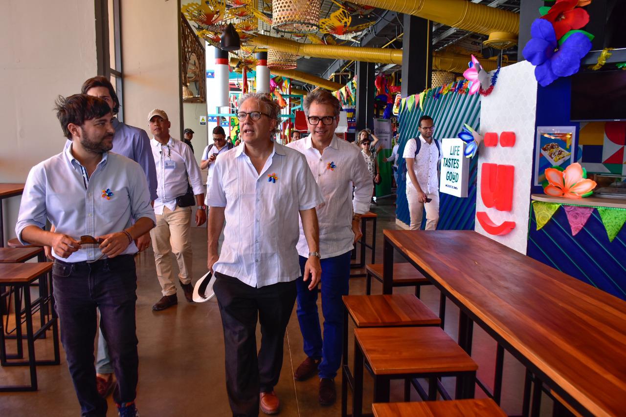 El Alcalde de Barranquilla, Jaime Pumarejo y el Secretario General del BID, Martín Bès.