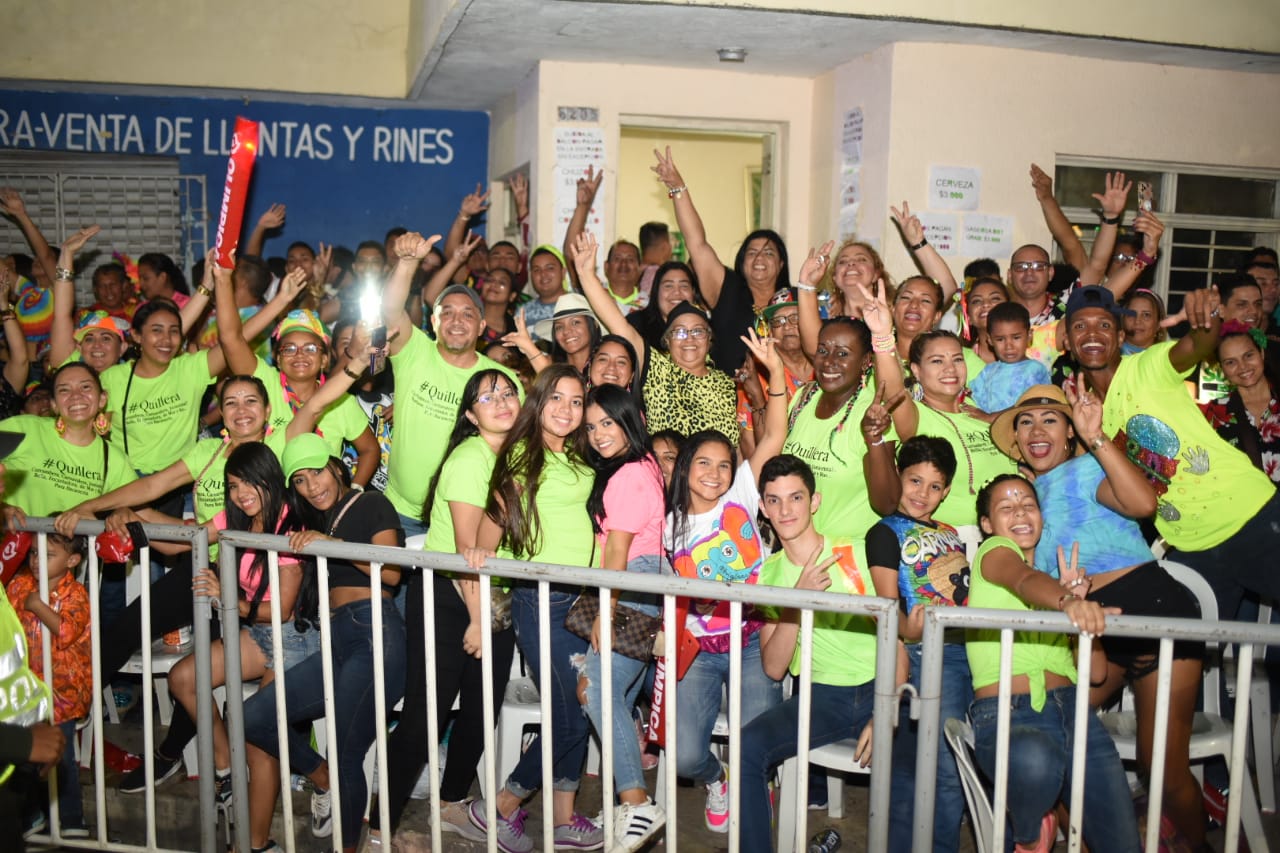 La gozadera de los barranquilleros en la Noche de Guacherna.