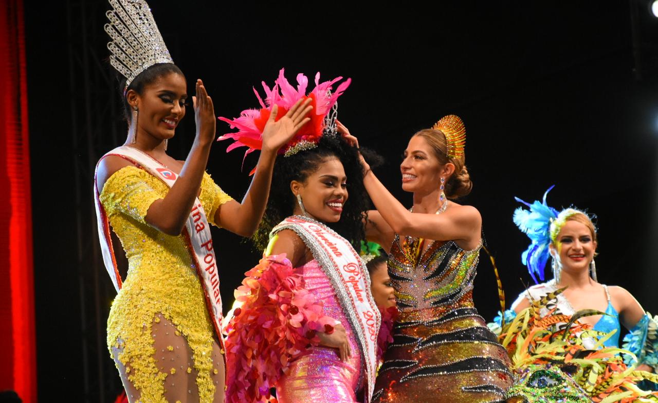 Melanee Cantillo del barrio Evaristo Sourdis Reina Popular del Carnaval 2020