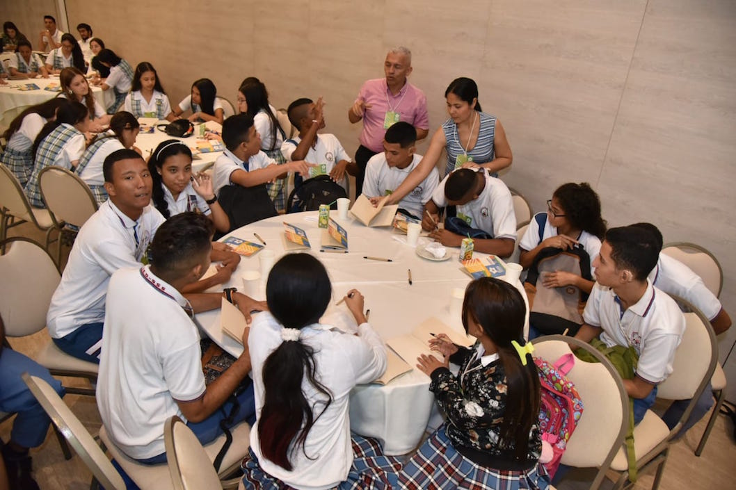 Estudiantes de la IE ‘Salvador Suárez’. 