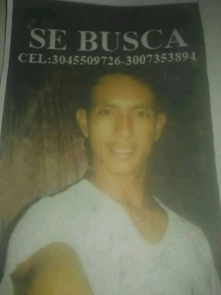 Cartel de se busca de Dairo Antonio Rivera.