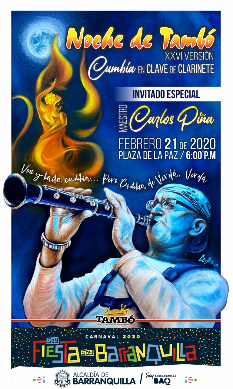 Invitación a Noche de Tambo.