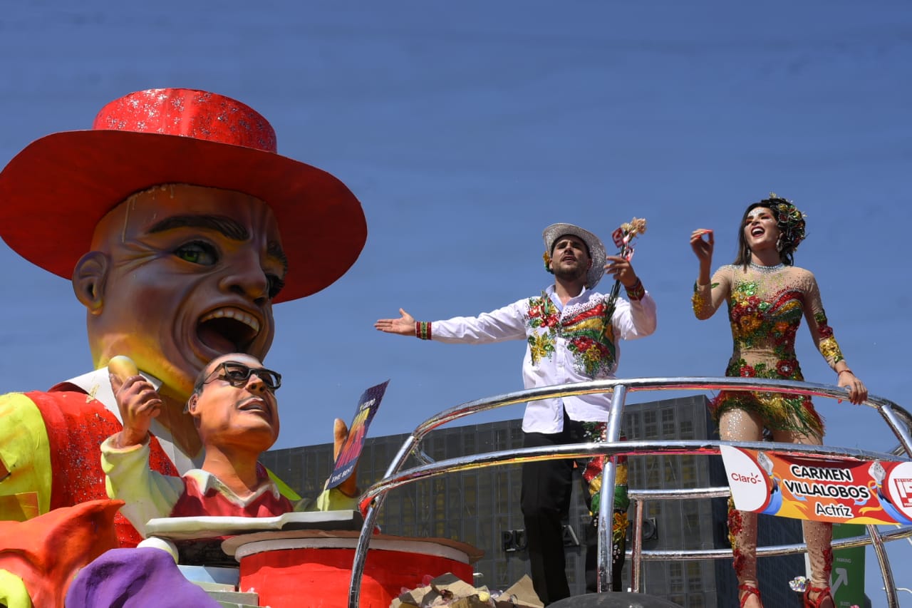 Sebastián Caicedo y Carmen Villalobos, actores.