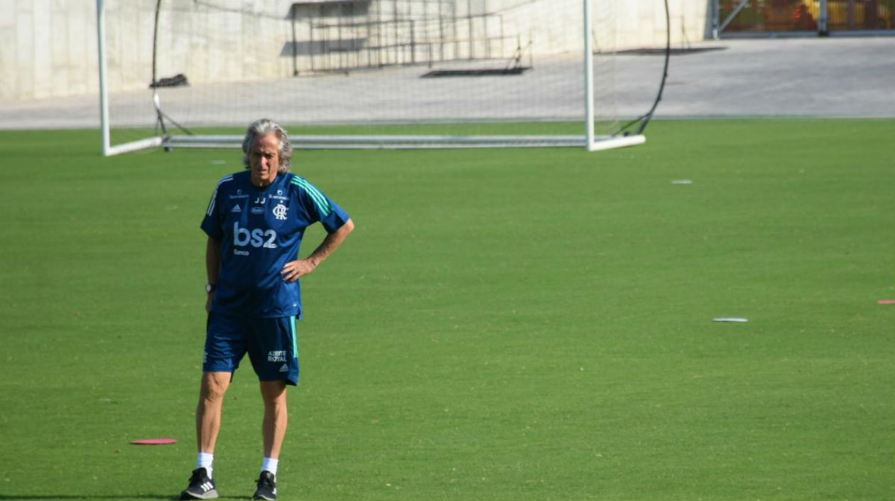 Jorge Jesús, técnico portugués del Flamengo. 