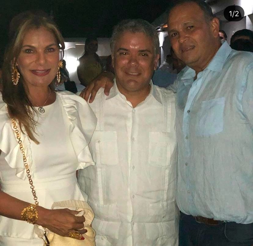 María Mónica Urbina, Iván Duque y José Guillermo 'El Ñeñe' Hernández.