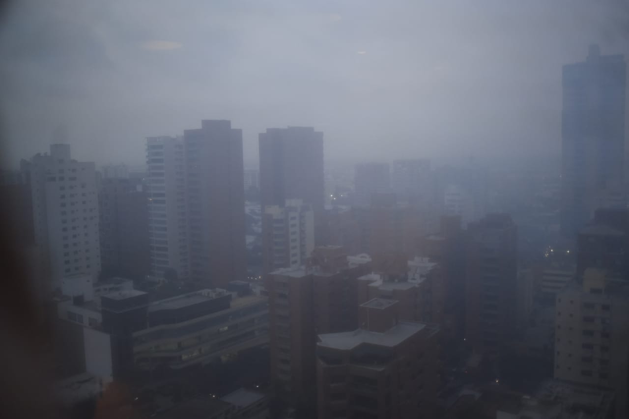 Así estaba el norte de la ciudad.