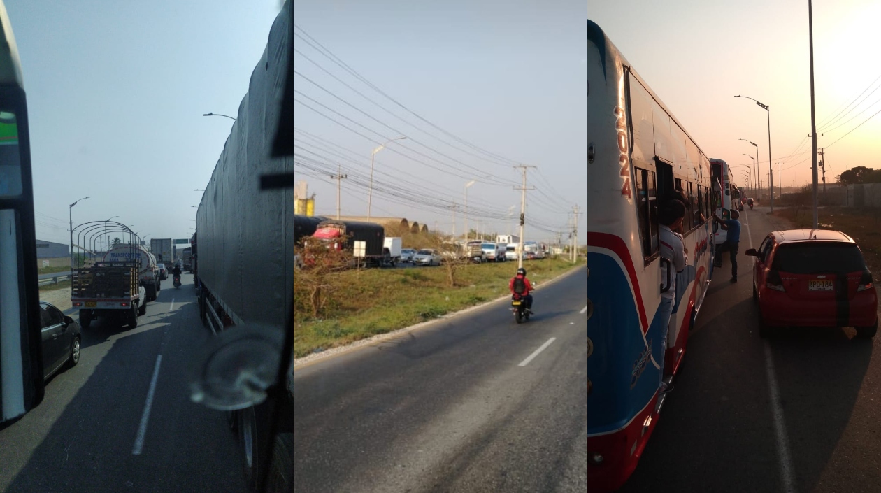 Cortesía Imágenes de los trancones diarios.