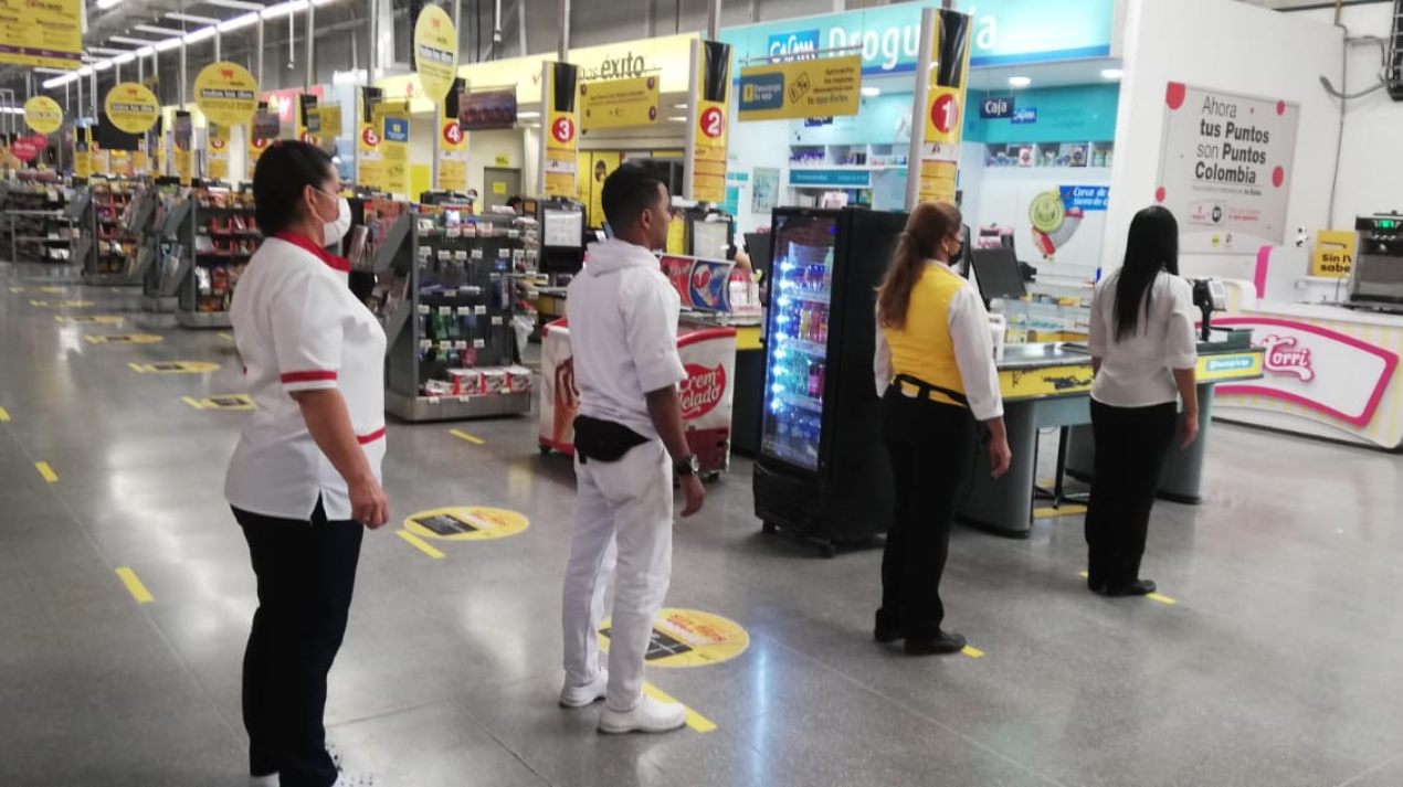 Distancia de un metro.