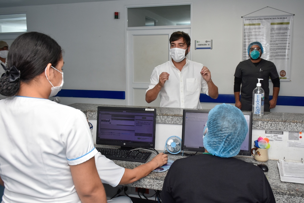 El Alcalde de Barranquilla, Jaime Pumarejo Heins.
