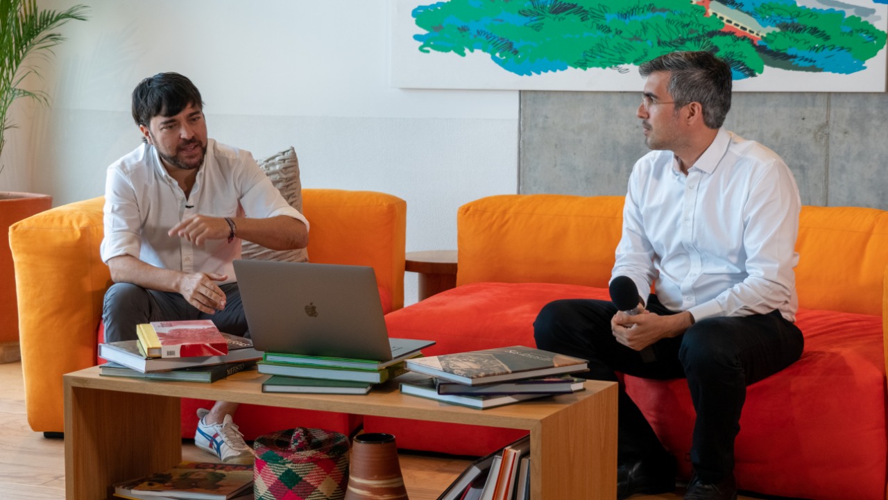 El Alcalde de Barranquilla, Jaime Pumarejo y el secretario de Planeación, Juan Manuel Alvarado.