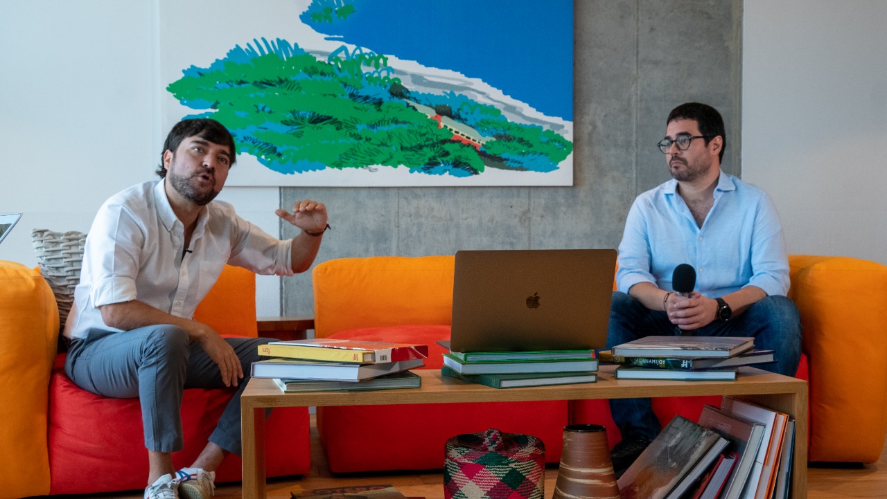 El Alcalde de Barranquilla, Jaime Pumarejo y el secretario de Gobierno, Clemente Fajardo.