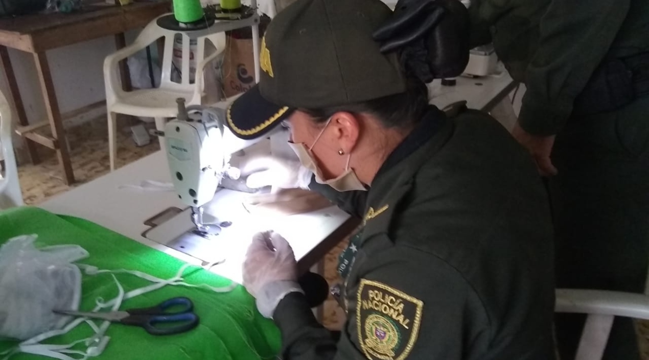 Realización de tapabocas. 