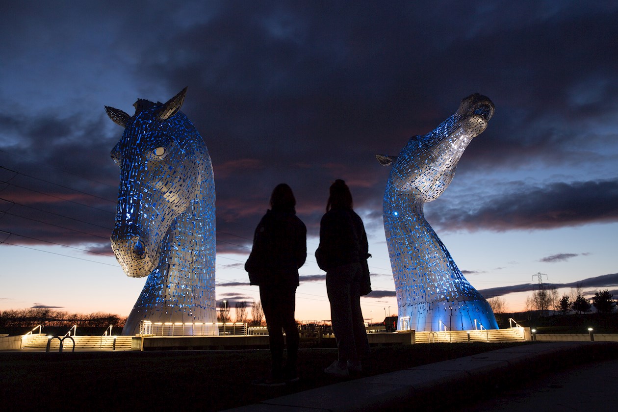 Los Kelpies en Falkirk.