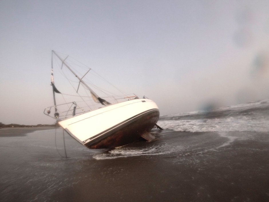 El encallamiento en la zona de Bocas de Ceniza.