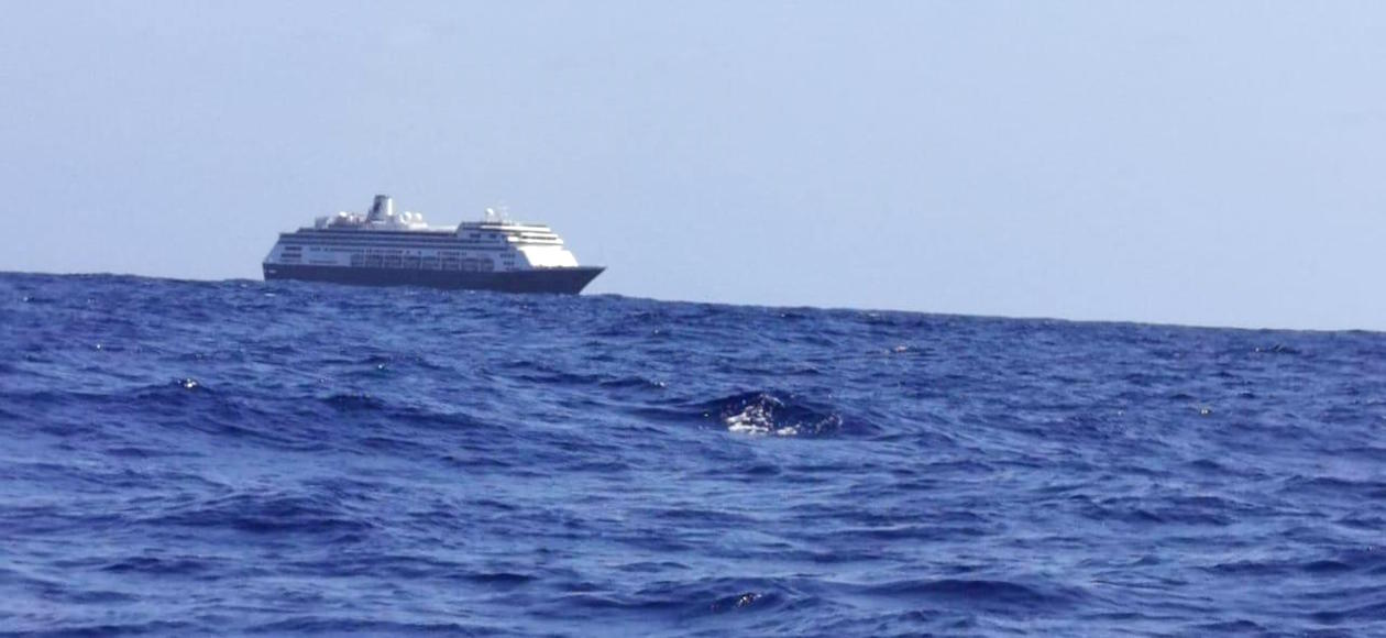 Finalmente el crucero siguió su rumbo hacia La Florida, Estados Unidos.