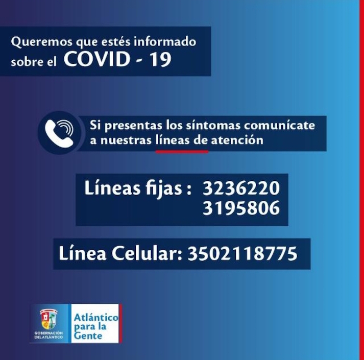 Las líneas de TeleSalud disponibles.