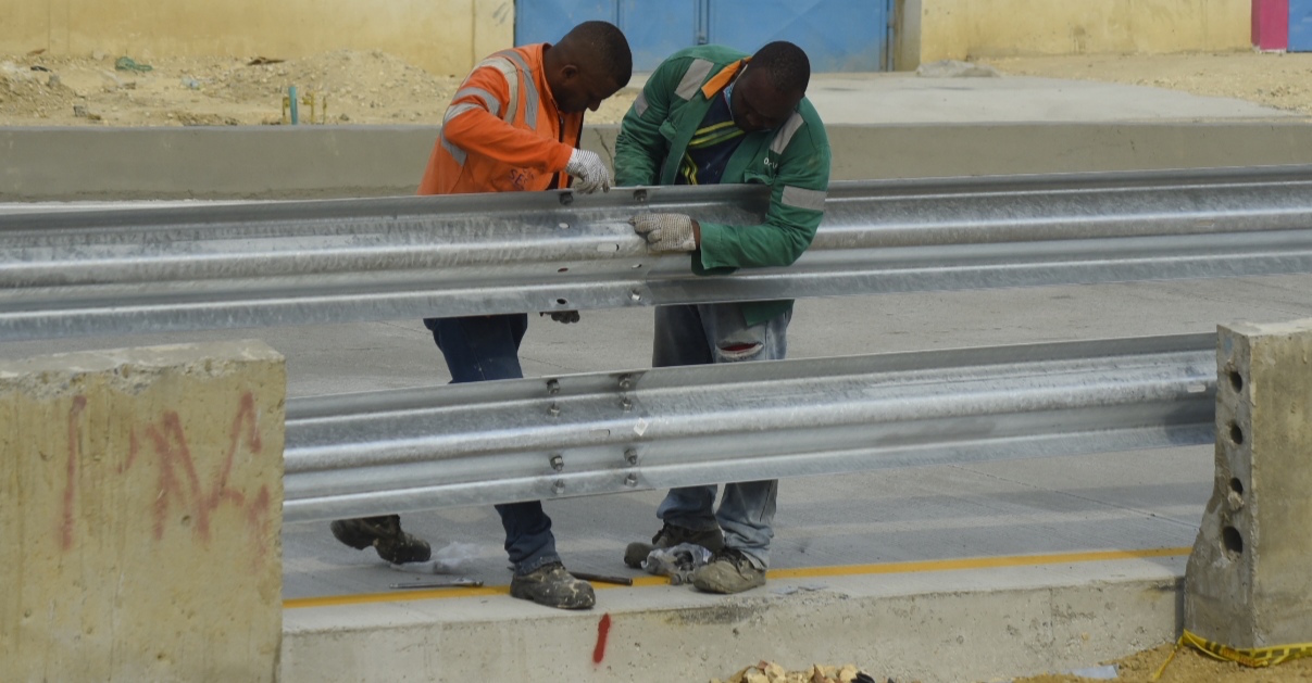 Trabajadores de la construcción.